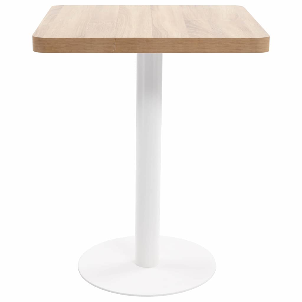 Vidaxl bistrotafel 60x60 cm mdf lichtbruin
