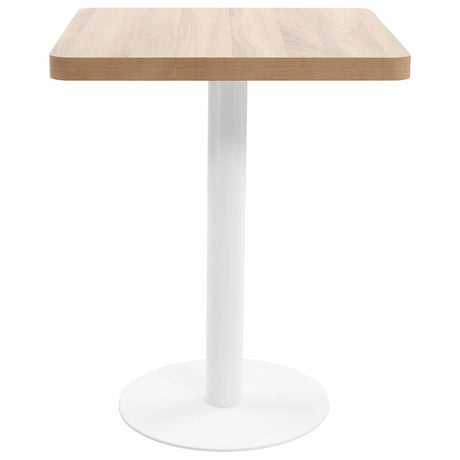 Vidaxl bistrotafel 60x60 cm mdf lichtbruin
