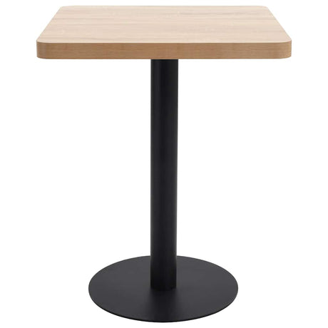 Vidaxl bistrotafel 60x60 cm mdf lichtbruin
