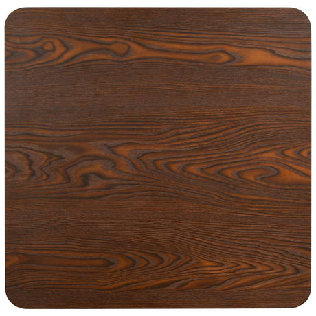 Vidaxl bistrotafel 80x80 cm mdf donkerbruin