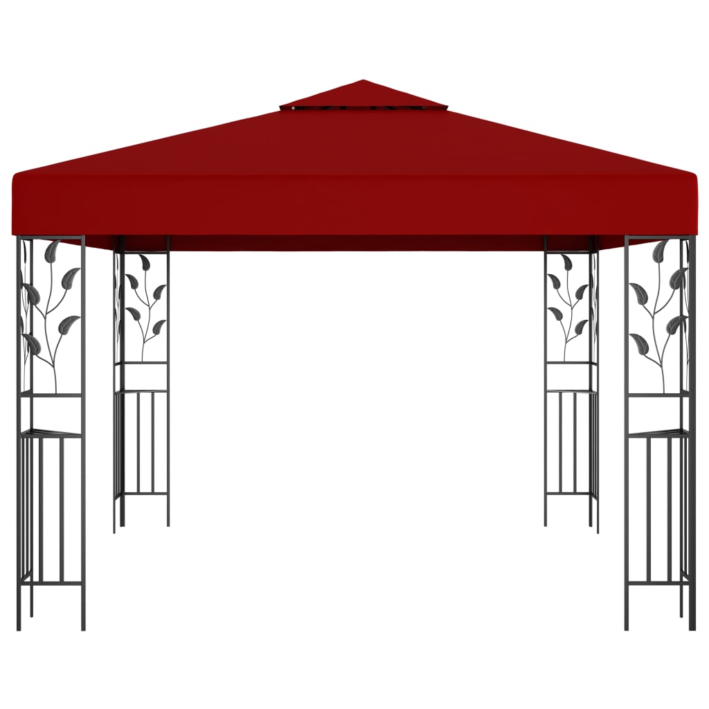 Vidaxl arbor 3x3 m de vin rouge