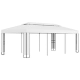 Vidaxl Arbor con doppio tetto 3x6 m bianco