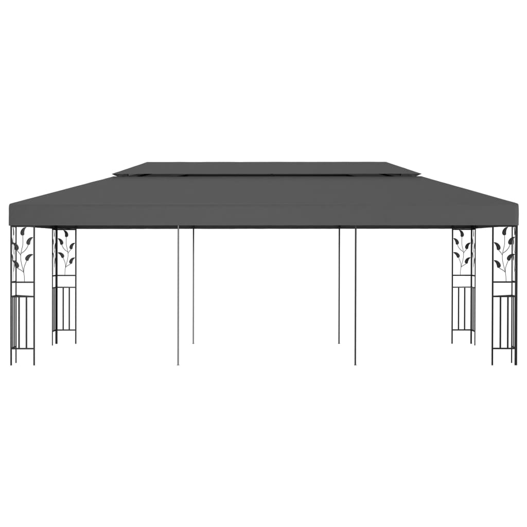 VidaXL Prieel 3x6 m antraciet