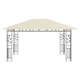 Vidaxl arbor with mosquito net 180 g m² 4x3x2.73 m cream