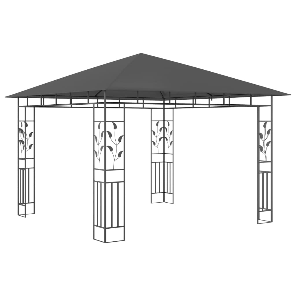 Vidaxl Arbor med myggenet 180 g m² 3x3x2,73 m anthracit