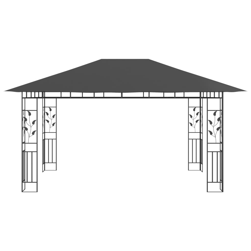 Vidaxl Arbor con mosquito NET 180 g m² 4x3x2.73 m antracita