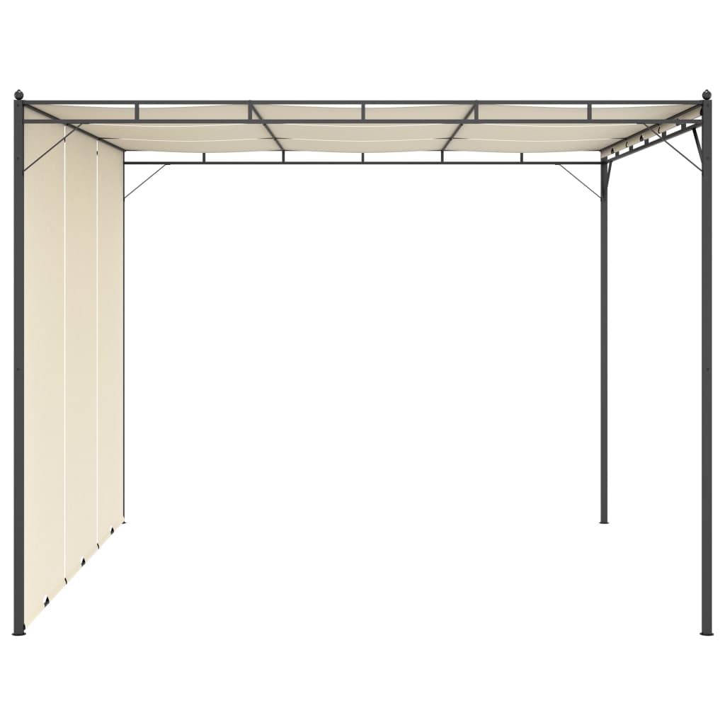 Vidaxl Garden Pracor con tenda laterale 3x3x2.25 m Crema