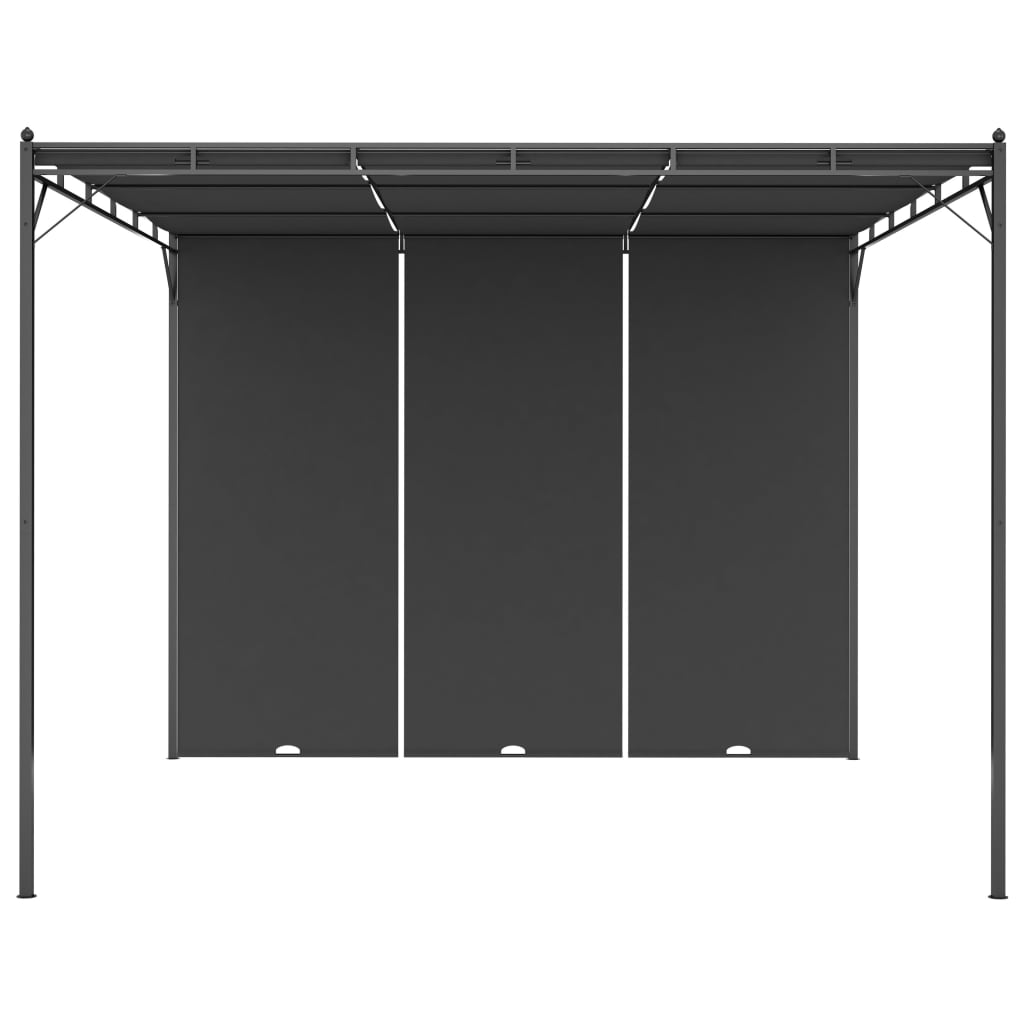 Vidaxl Garden Practor med sidograp 3x3x2,25 M Anthracite