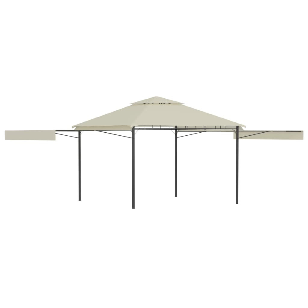 Arbor Vidaxl avec toits extensibles 180 g m² 3x3x2,75 m crème