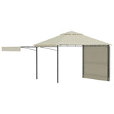 Vidaxl arbor with extendable roofs 180 g m² 3x3x2.75 m cream