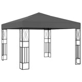 Vidaxl arbor 3x3 m prah antracita