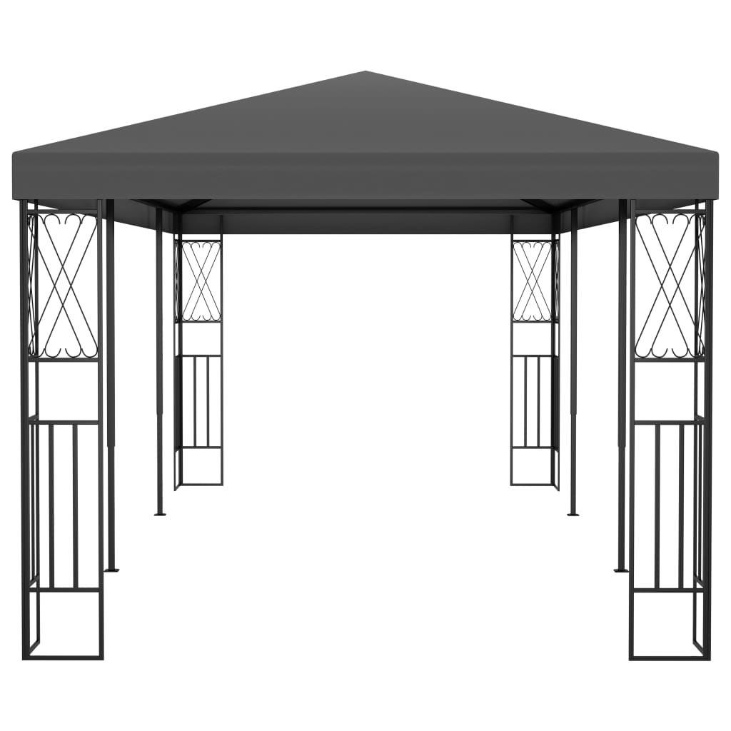 Vidaxl arbor 3x6 m antracit prach