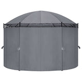 Vidaxl Arbor med gardiner 520x349x255 cm Anthracite -färgad