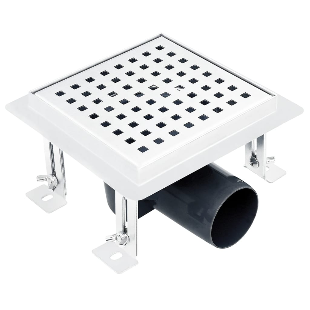 Vidaxl Shower Drain 15x15 cm stal nierdzewna