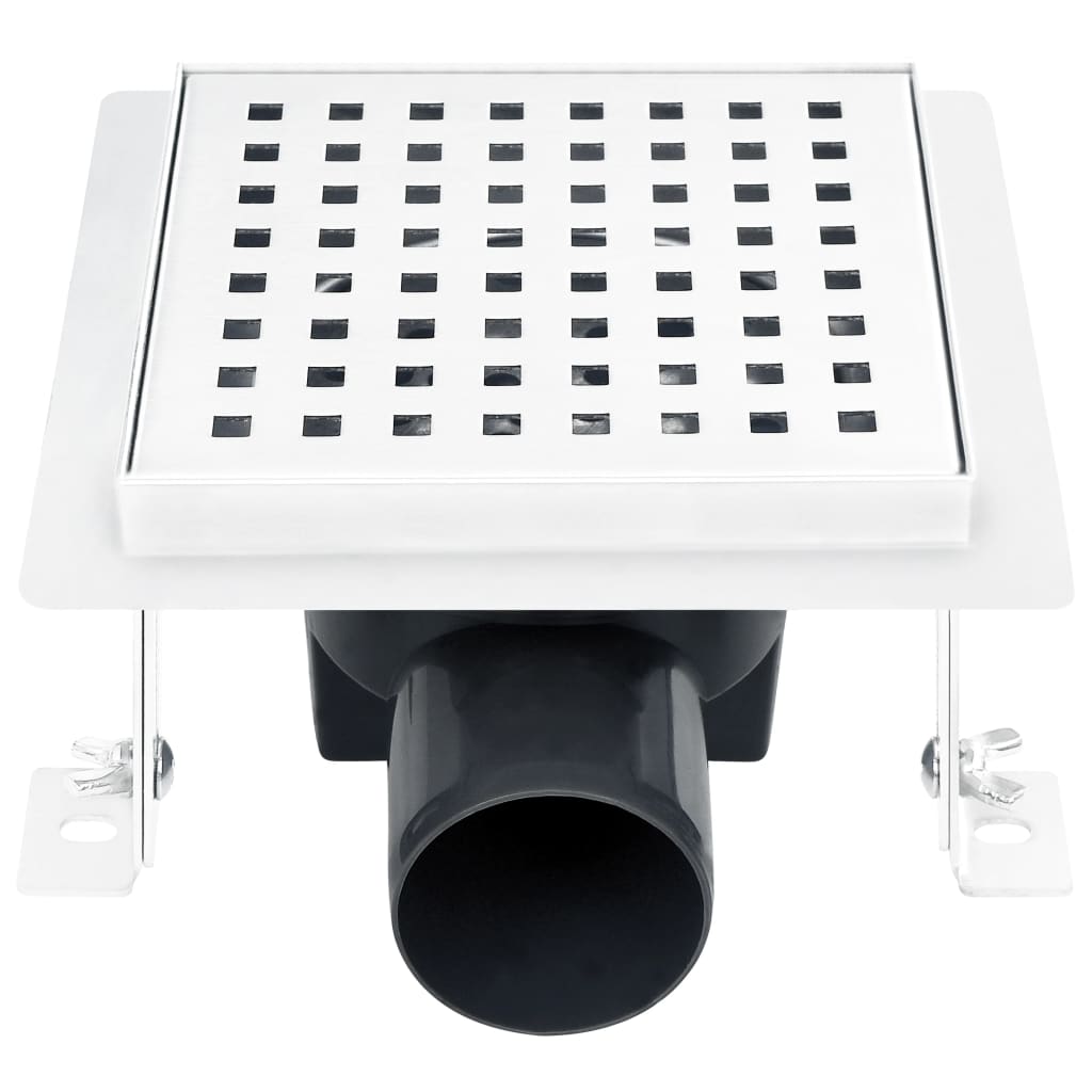 Vidaxl Shower Drain 15x15 cm stal nierdzewna