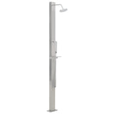 Vidaxl outdoor shower straight stainless steel