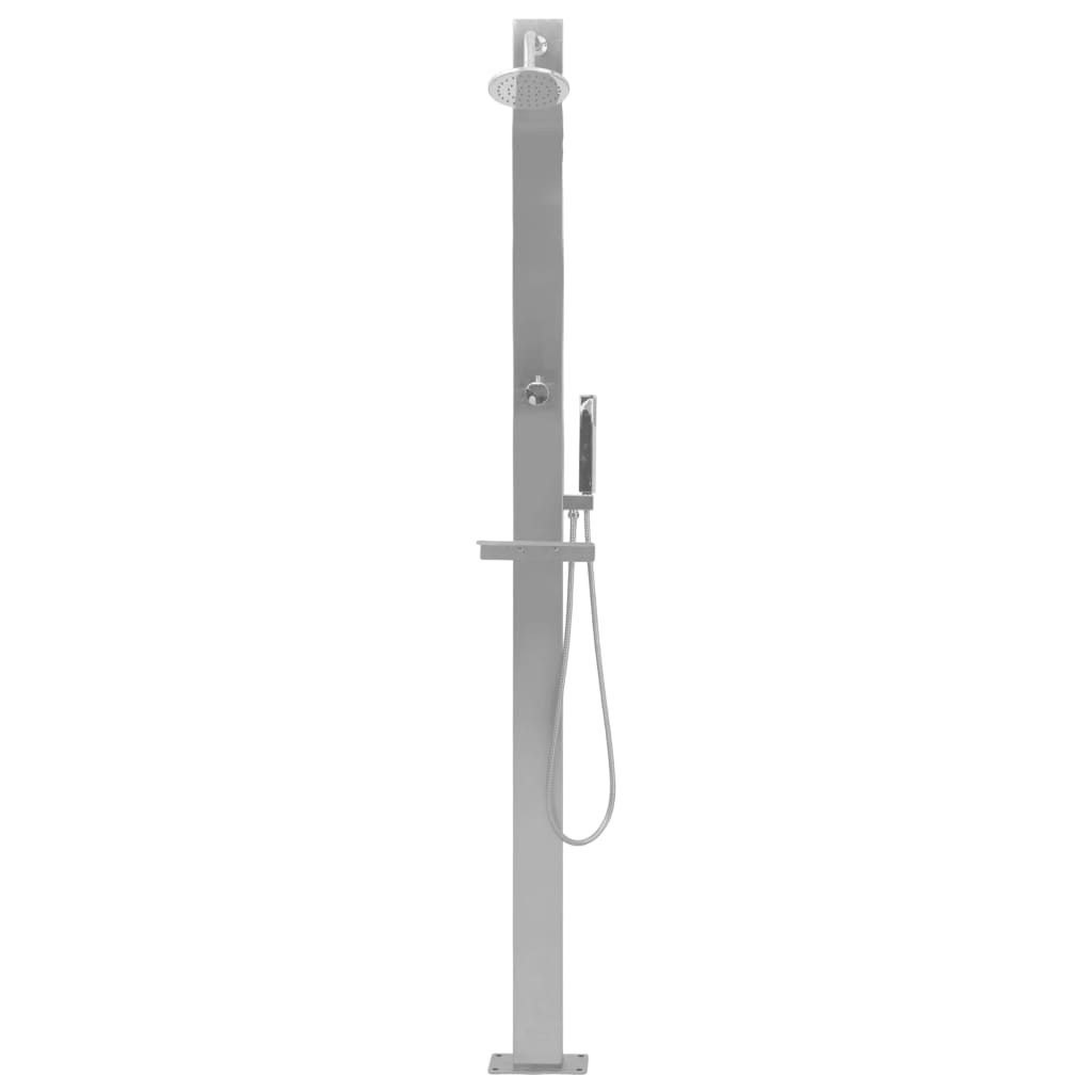 Vidaxl outdoor shower straight stainless steel