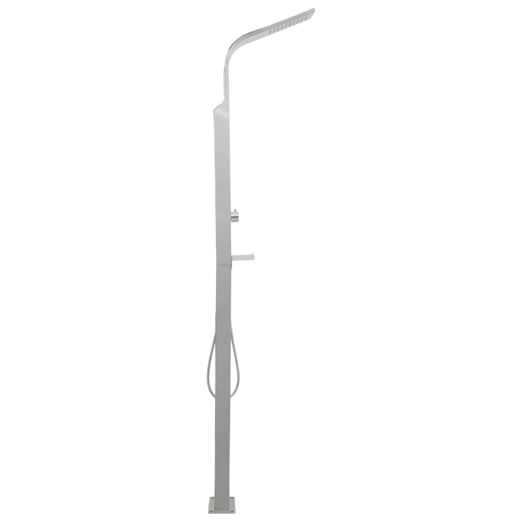 Vidaxl Outdoor Shower Shower Curved Stael Stael