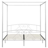 Vidaxl hemelbedframe metaal wit 180x200 cm