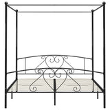 Vidaxl hemelbedframe metaal zwart 180x200 cm