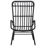 Vidaxl tuinstoel poly rattan zwart