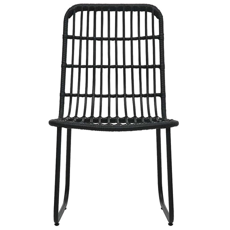 Vidaxl tuinstoelen 2 st poly rattan zwart