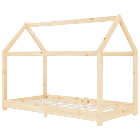 Vidaxl kinderbedframe massief grenenhout 70x140 cm