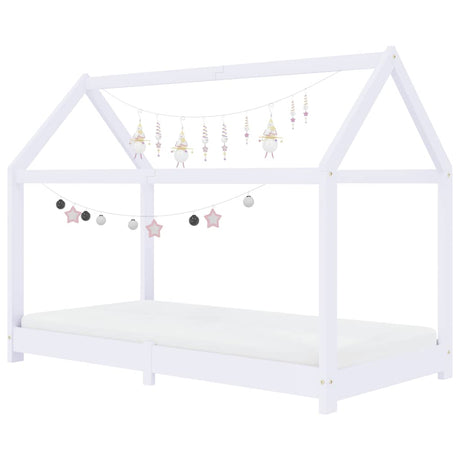 Vidaxl kinderbedframe massief grenenhout wit 70x140 cm