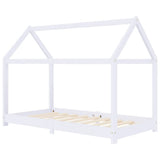 Vidaxl kinderbedframe massief grenenhout wit 80x160 cm