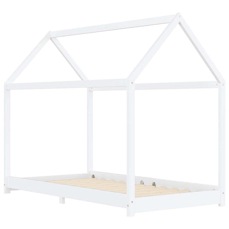 Vidaxl kinderbedframe massief grenenhout wit 90x200 cm