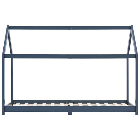Vidaxl kinderbedframe massief grenenhout grijs 90x200 cm