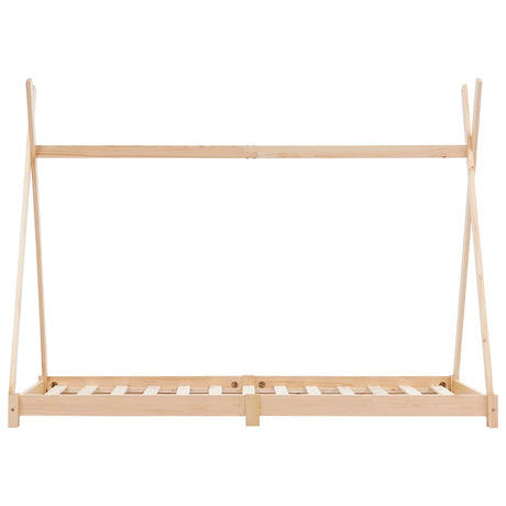 Vidaxl kinderbedframe massief grenenhout 70x140 cm