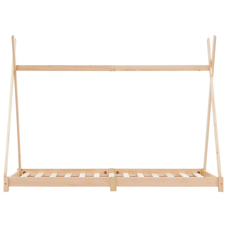 Vidaxl kinderbedframe massief grenenhout 80x160 cm