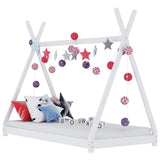 Vidaxl kinderbedframe massief grenenhout wit 90x200 cm