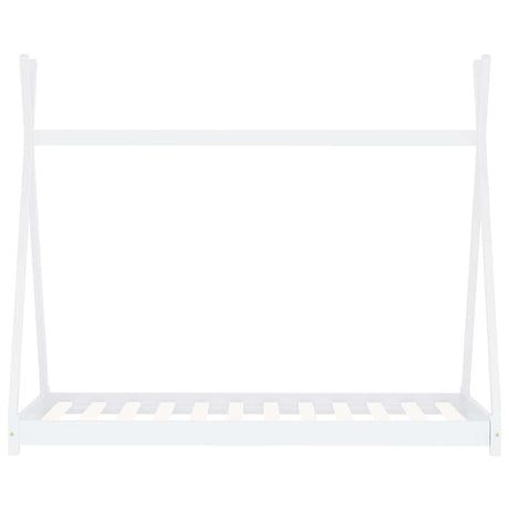 Vidaxl kinderbedframe massief grenenhout wit 90x200 cm