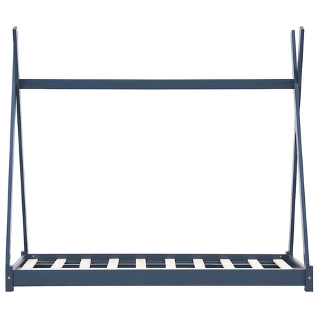 Vidaxl kinderbedframe massief grenenhout grijs 90x200 cm