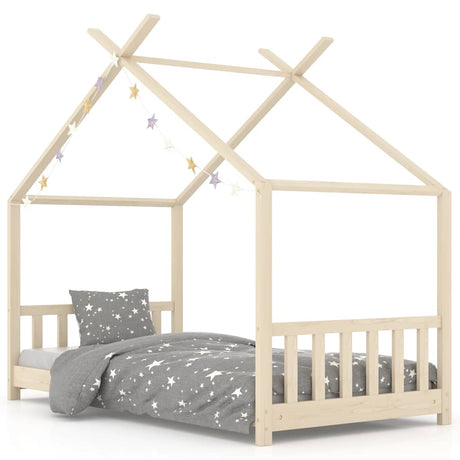 Vidaxl kinderbedframe massief grenenhout 70x140 cm