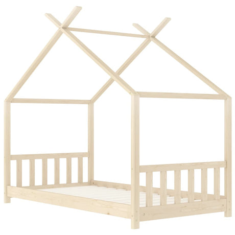 Vidaxl kinderbedframe massief grenenhout 70x140 cm