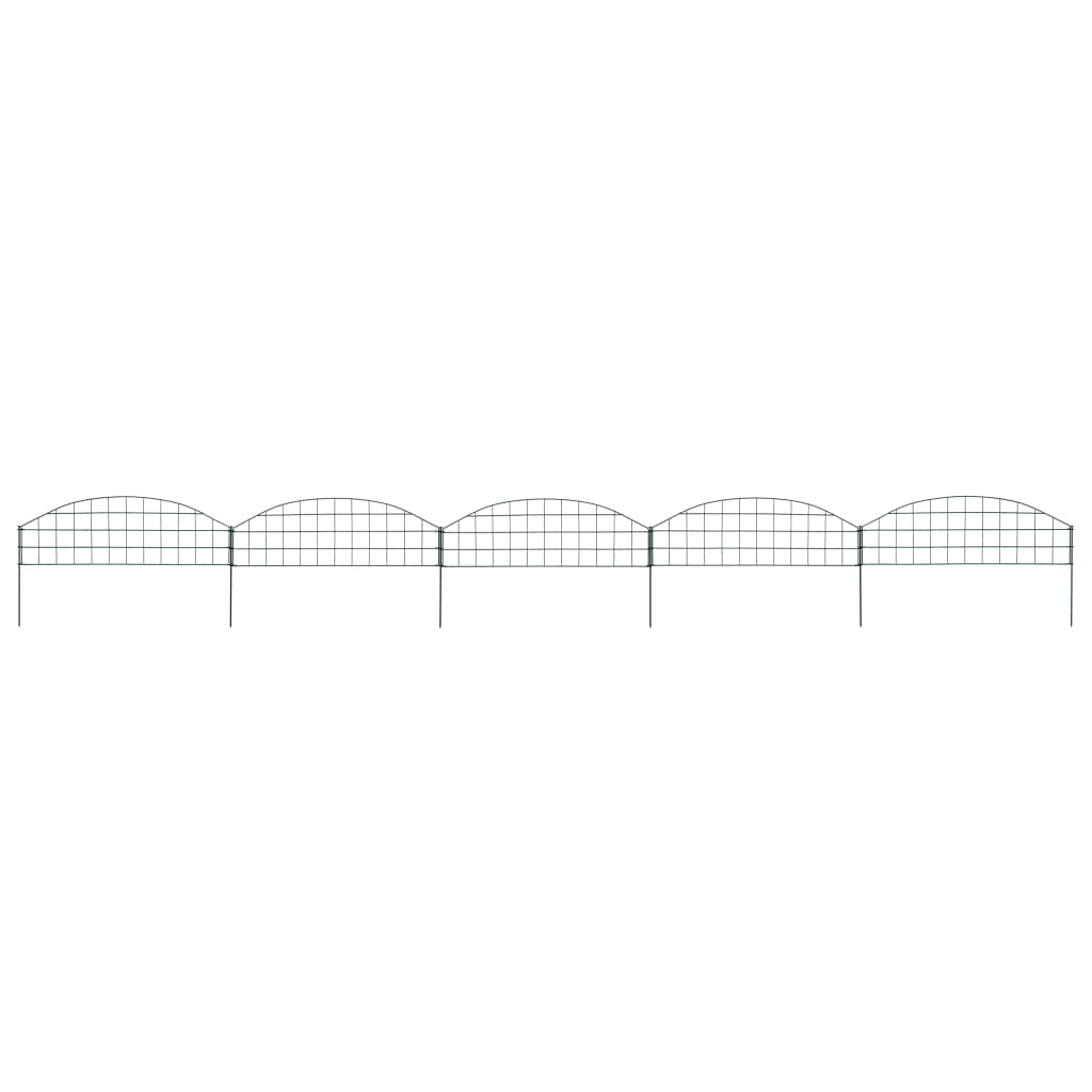 Vidaxl Fencing conjunto doblado 77.3x26 cm verde