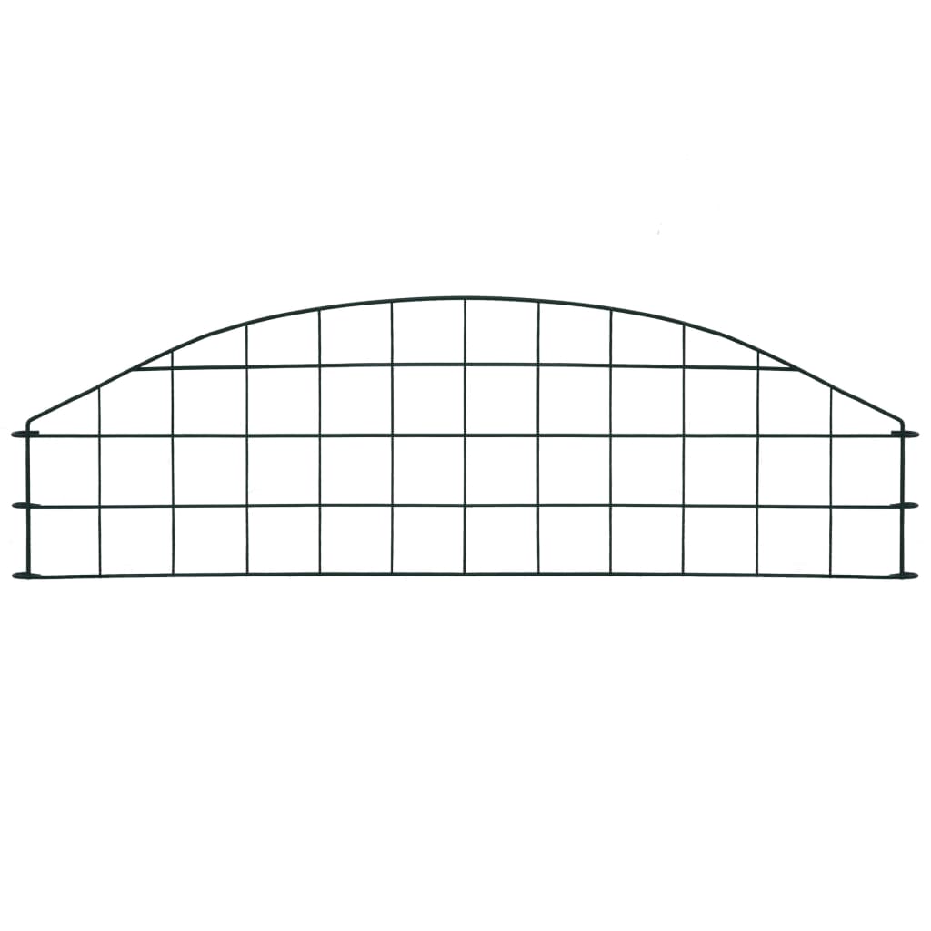 Vidaxl ograja za ograjo Bent 77,3x26 cm zelena