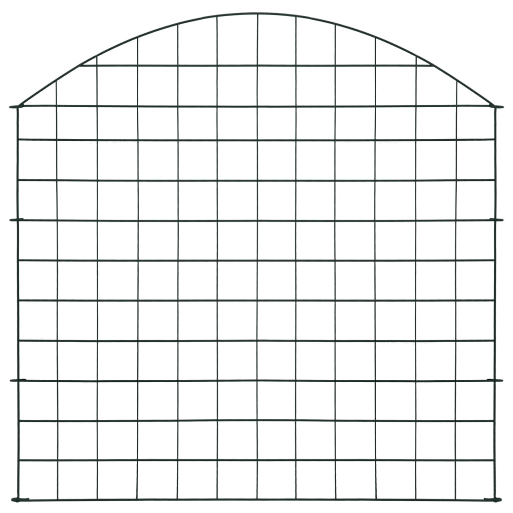 Vidaxl stängsel set bent 77,5x78,5 cm grön