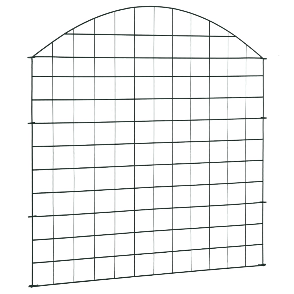 Vidaxl fekting sett bøyd 77,5x78,5 cm grønn