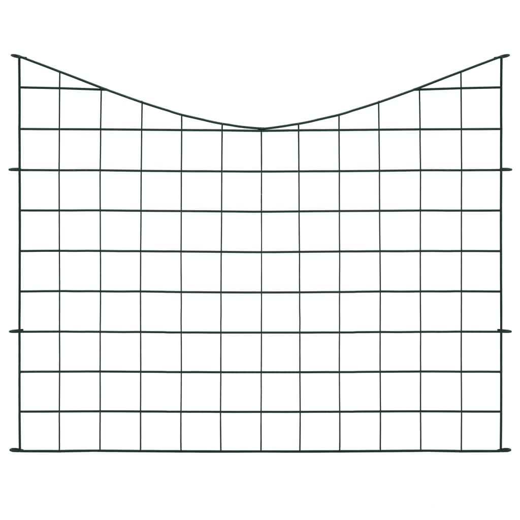 Vidaxl ograja za ograjo Hol Bent 77,5x64 cm zelena