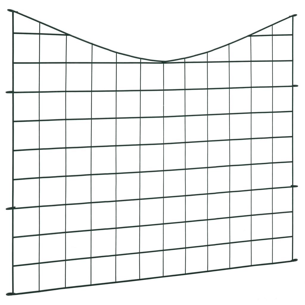 Vidaxl Fencing Set Hol Ront 77.5x64 cm gréng