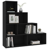 Vidaxl boekenkast kamerscherm 155x24x160 cm bewerkt hout zwart