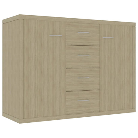 Vidaxl dressoir 88x30x65 cm bewerkt hout sonoma eikenkleurig