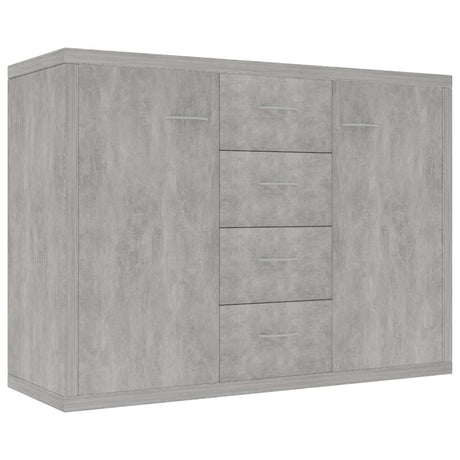 Vidaxl dressoir 88x30x65 cm bewerkt hout betongrijs