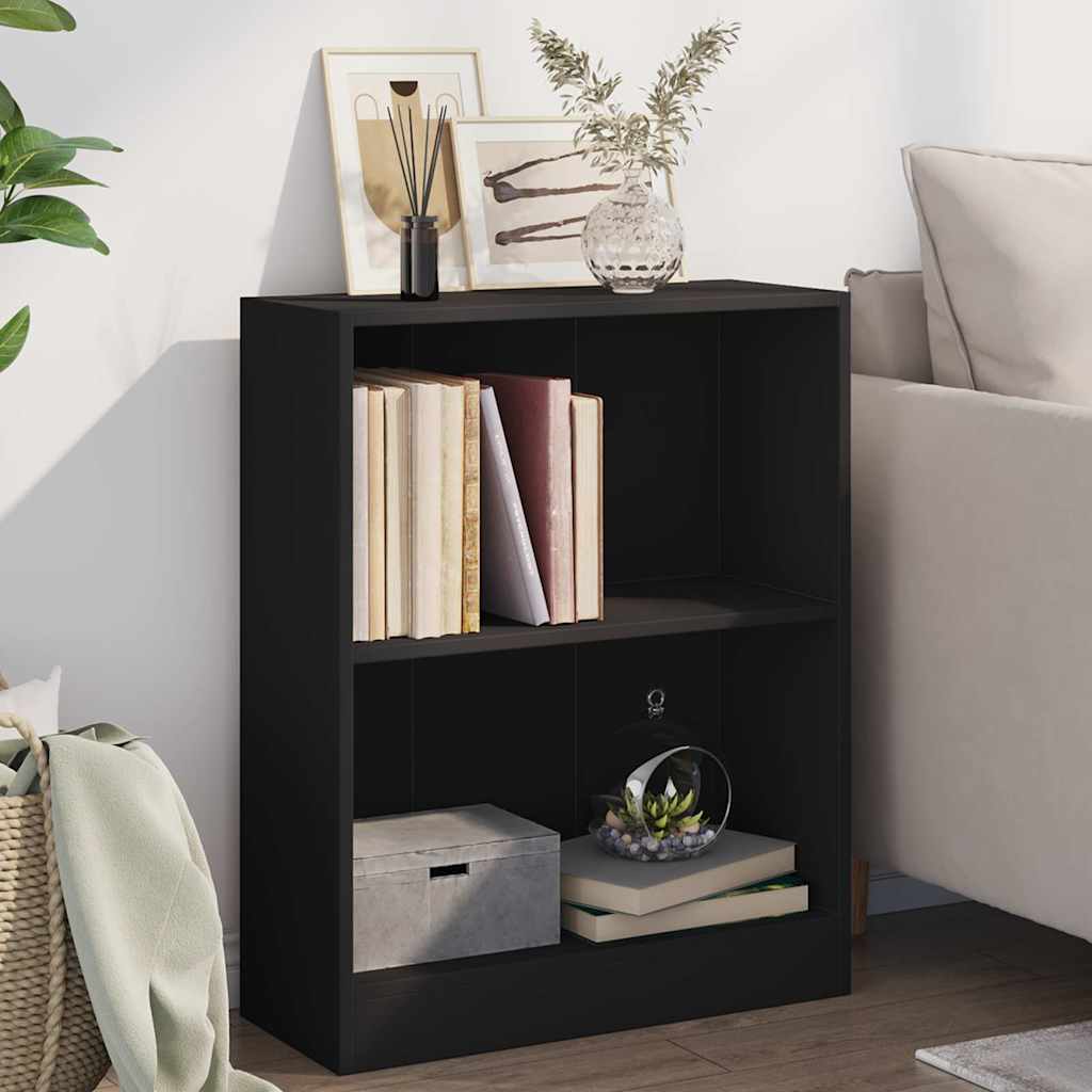 Vidaxl boekenkast 60x24x76 cm bewerkt hout zwart