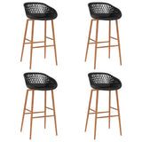 Vidaxl barstoelen 4 st zwart