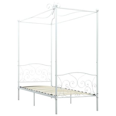 Vidaxl hemelbedframe metaal wit 100x200 cm